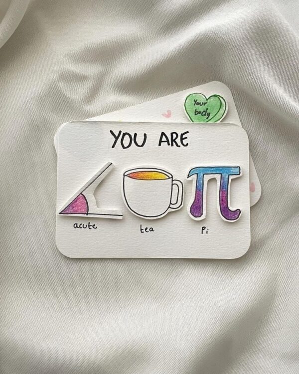 YOU ARE Coffee & Tea Cup Card – การ์ดลายแก้วกาแฟและชา