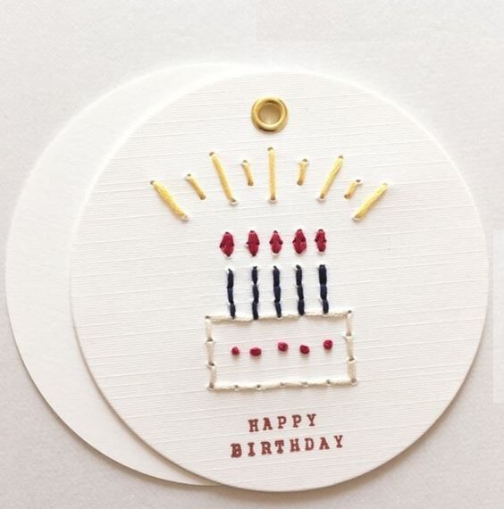 BIRTHDAY ROUND Candle Card – การ์ดวันเกิดทรงกลมลายเทียน
