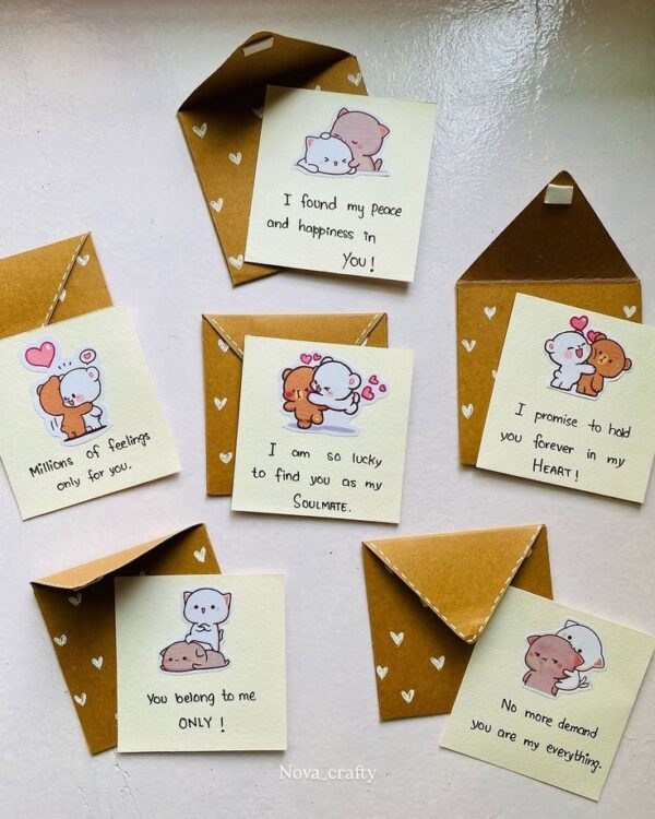 PACK 10 Mini Bear Gift Tag – แพค 10 การ์ดจิ๋วลายหมี