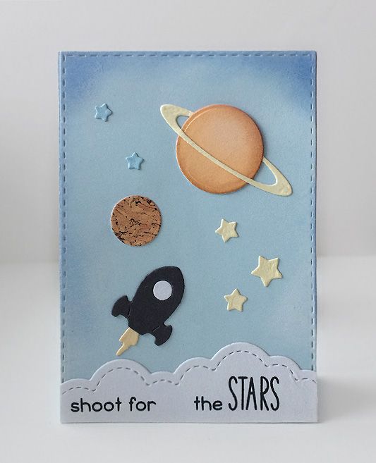 SPACE ADVENTURE Pop-up Card – การ์ด Pop-up ลายอวกาศ