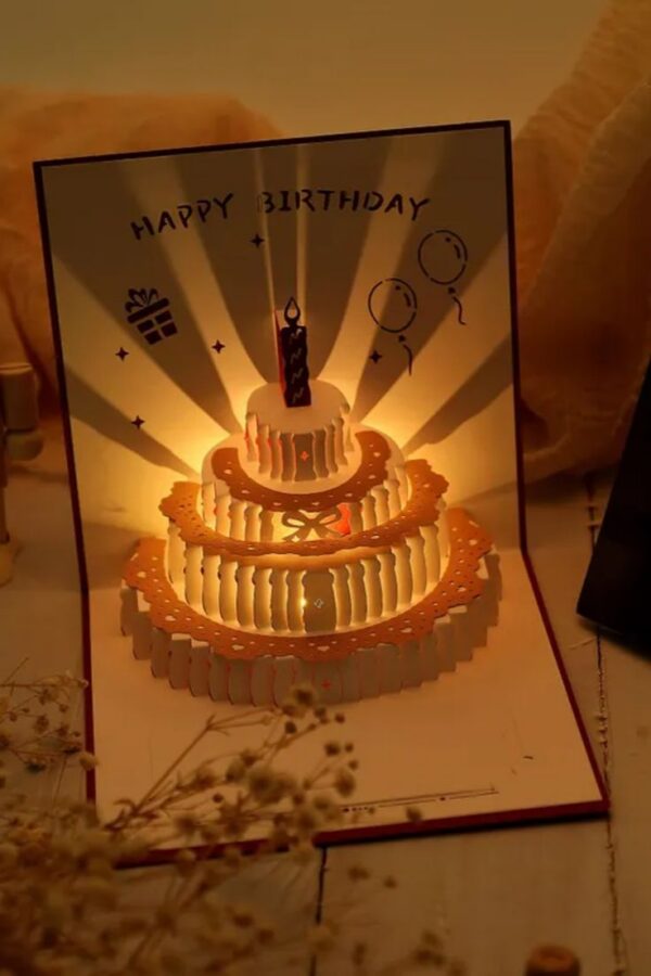 LIGHT RAYS Pop-up Card – การ์ด Pop-up ลายแสงส่อง