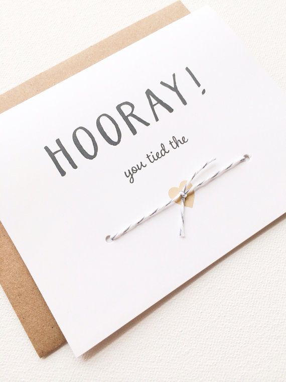 HOORAY Simple Text Card – การ์ดข้อความ "Hooray!" เรียบง่าย