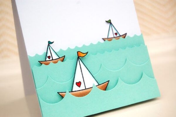 BALLOON HEART Minimalist Card – การ์ดลูกโป่ง 3 มิติหัวใจ