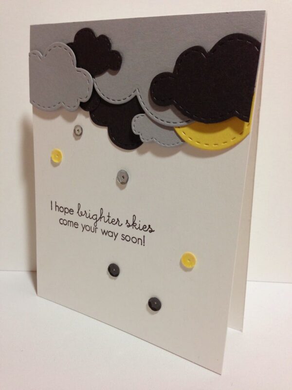 RAINY DAY Cute Cloud Card – การ์ดลายเมฆฝนและหยดน้ำตา