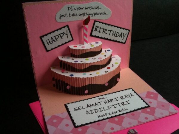CUPCAKE Birthday Card – การ์ดวันเกิดลายคัพเค้ก