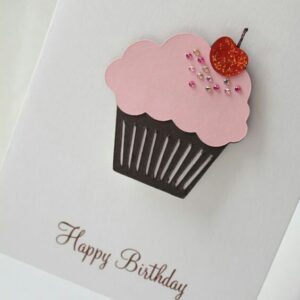 CUPCAKE Birthday Card – การ์ดวันเกิดลายคัพเค้ก