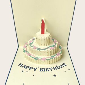 POP-UP CAKE Layered Candle Card – การ์ดวันเกิด Pop-up เค้กเทียน