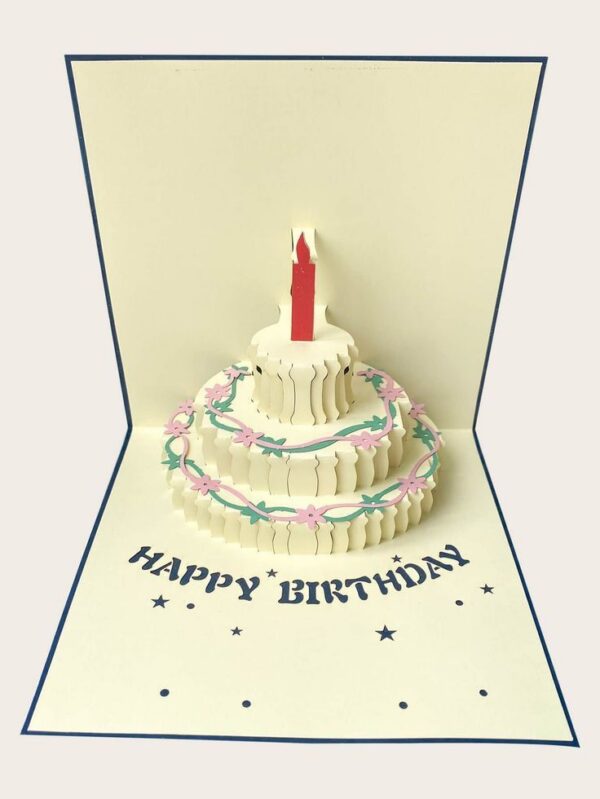 POP-UP CAKE Layered Candle Card – การ์ดวันเกิด Pop-up เค้กเทียน